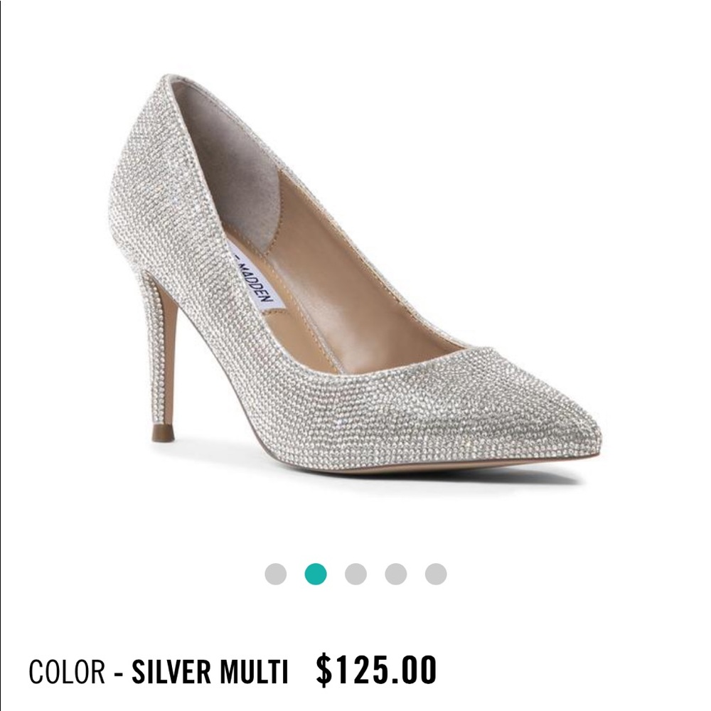 Size 8 Steve Madden Attract Rhinestone Heel - Picture 6 of 11